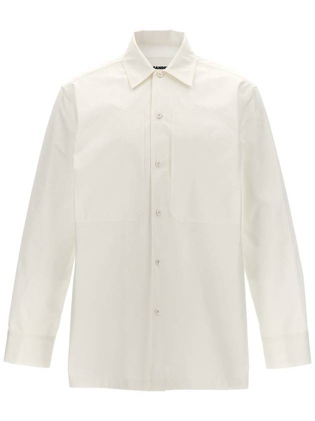 WHITE COTTON SHIRT J22DL0193J45002100 - JIL SANDER - BALAAN 2