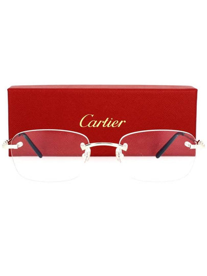 Eyewear Rimless Glasses Silver - CARTIER - BALAAN 2