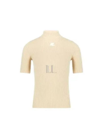 Reedition Knit Short Sleeve Turtle Neck Sand - COURREGES - BALAAN 2