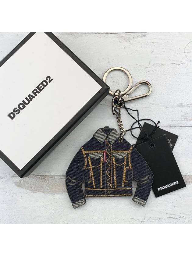 KEY RING WITH DENIM CHARM - DSQUARED2 - BALAAN 4