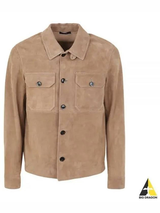 Micro Light Suede Jacket Brown - TOM FORD - BALAAN 2