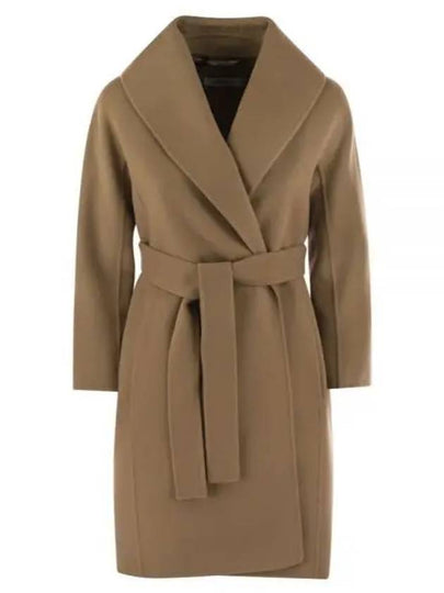 Messi Belt Wool Single Coat Brown - MAX MARA - BALAAN 2