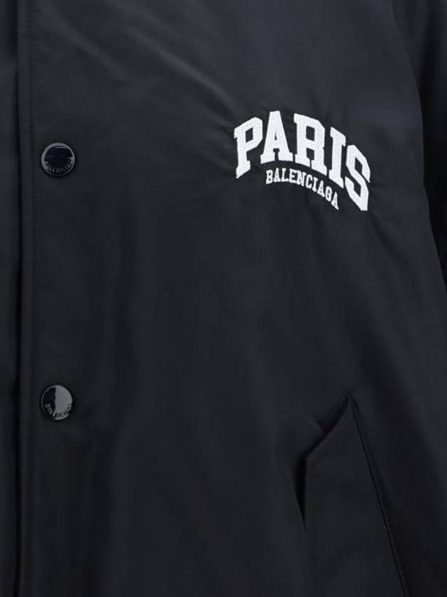 Paris Oversized Bomber Jacket Black - BALENCIAGA - BALAAN 4