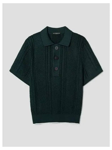 Jacquemus Men s Le Polo T shirt Belo Dark Green Domestic Product GM0024020884412 - JACQUEMUS - BALAAN 1