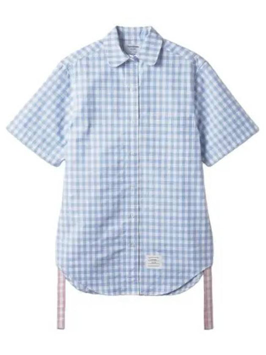 RWB Check Shirt One Piece Blue - THOM BROWNE - BALAAN 1