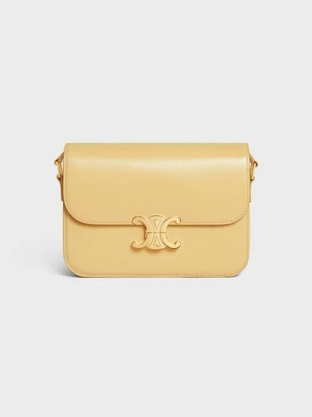 Classique Triomphe Shiny Calfskin Shoulder Bag Pollen - CELINE - BALAAN 2