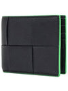 Cassette Bifold Half Wallet Parakeet Black - BOTTEGA VENETA - BALAAN 4