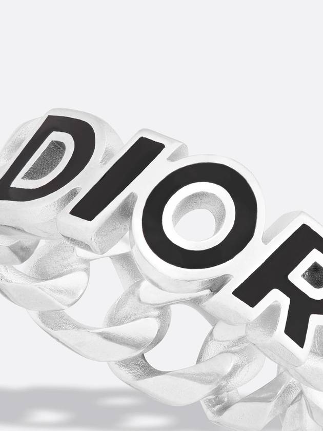 Italic Chain Link Ring Silver - DIOR - BALAAN 6