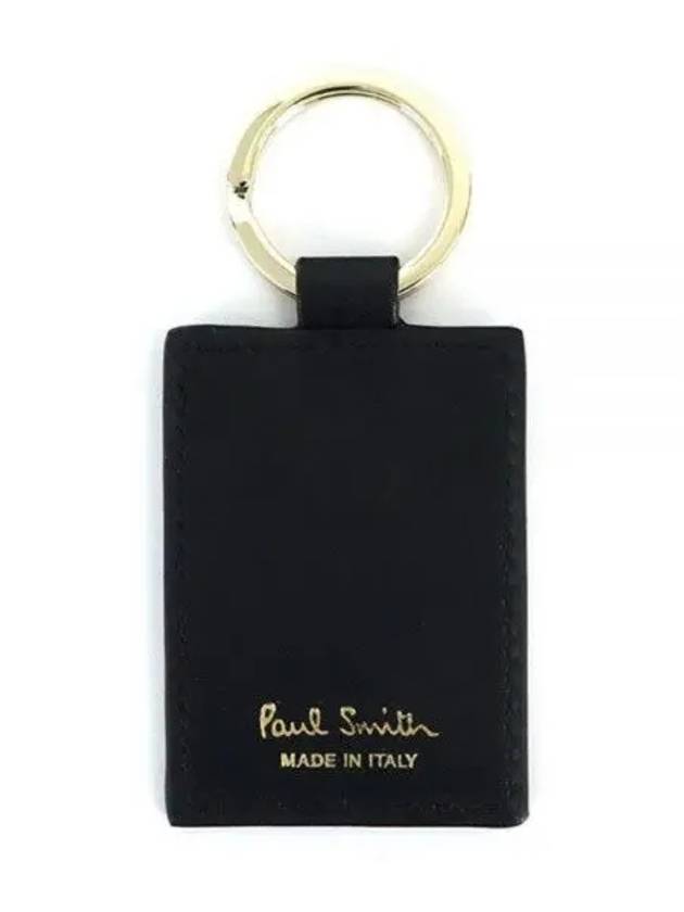 Striped Leather Key Holder Black - PAUL SMITH - BALAAN 2