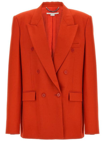 Stella McCartney Double-Breasted Wool Blazer - STELLA MCCARTNEY - BALAAN 1