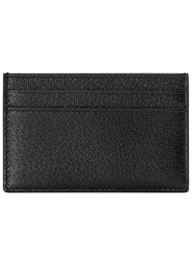 Gold Hardware GG Marmont Card Wallet Black - GUCCI - BALAAN 3