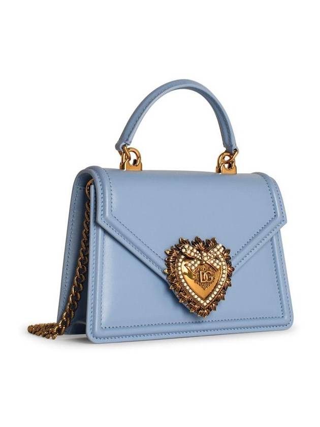 Dolce & Gabbana Light Blue Leather 'Devotion' Small Bag - DOLCE&GABBANA - BALAAN 2