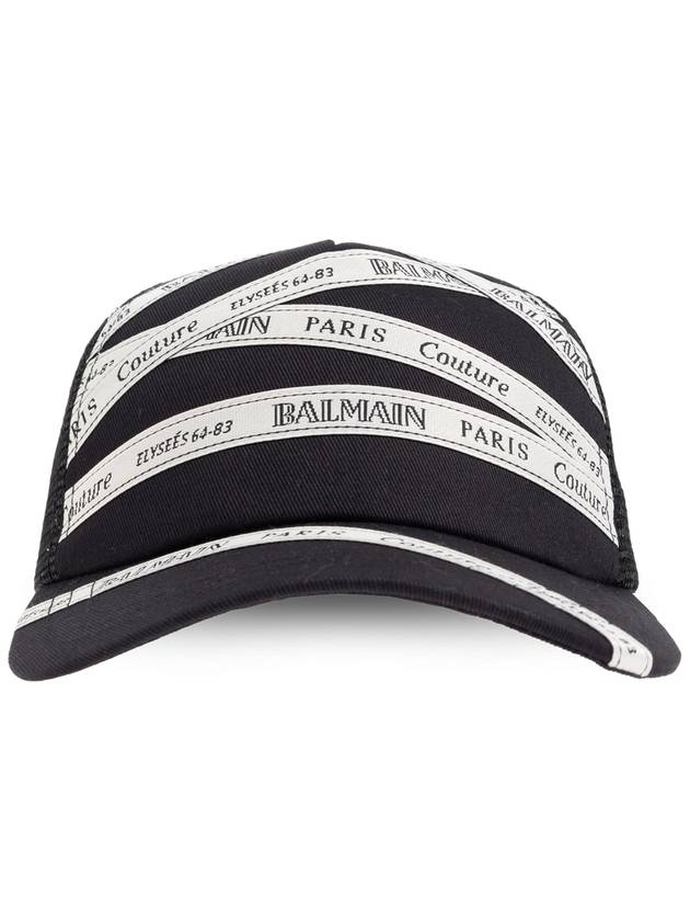 Balmain Cap With Logo, Women's, Black - BALMAIN - BALAAN 1