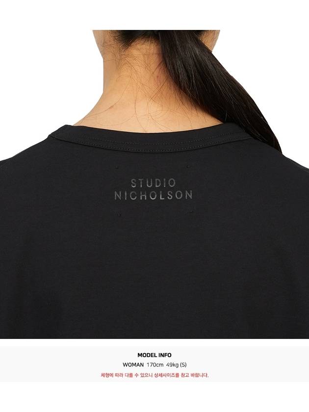 LEE SNW 829 BLACK Women's Short Sleeve TShirt - STUDIO NICHOLSON - BALAAN 7