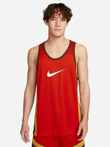 01 DV9968 633 Dry Fits Icon Jersey Tank Top Orange Gold Brown - NIKE - BALAAN 1