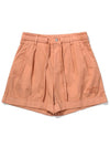 Strap short pants ORANGE WOMAN - MALBON GOLF - BALAAN 1