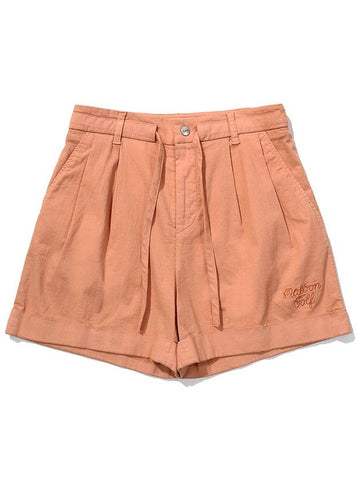 Strap short pants ORANGE WOMAN - MALBON GOLF - BALAAN 1