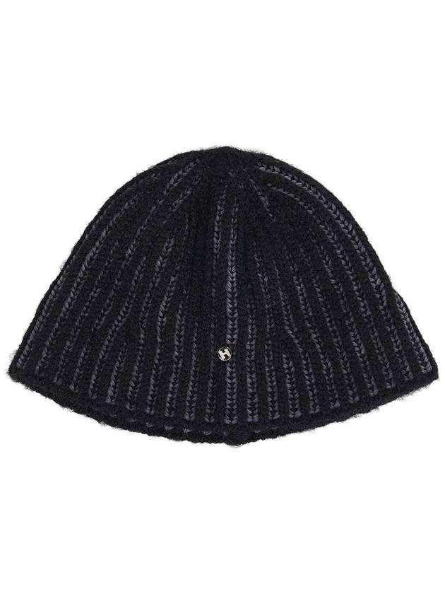 Wool badge knit bucket hatblack - HIGH SCHOOL DISCO - BALAAN 3