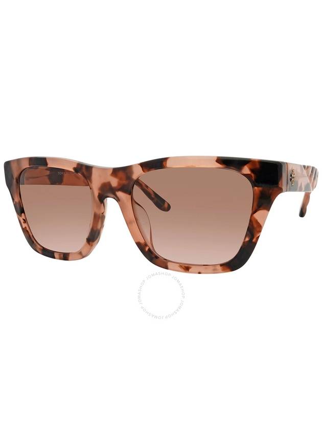 Tory Burch Rose Brown Gradient Rectangular Ladies Sunglasses TY7181U 172611 52 - TORY BURCH - BALAAN 2