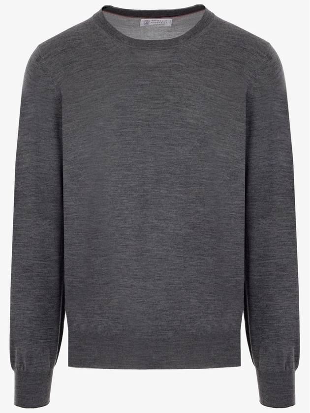 Cashmere Silk Knit Top Grey - BRUNELLO CUCINELLI - BALAAN 2