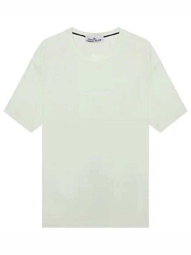 Micro Graphics One Print Short Sleeve T Shirt Light Green - STONE ISLAND - BALAAN 2