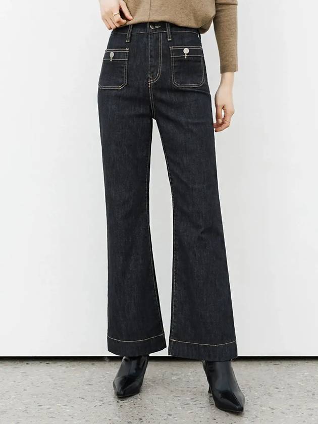 Dipper bootcut raw denim pants - MONO AT.D - BALAAN 1