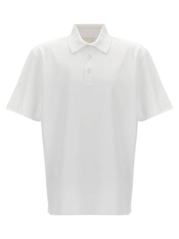 Embroidered Logo Cotton Polo Shirt White - GIVENCHY - BALAAN 2