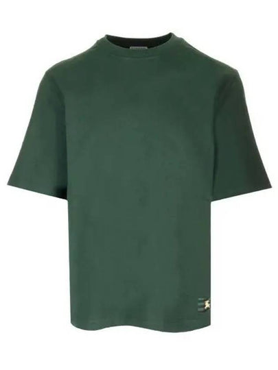 EKD Logo Patch Jersey Short Sleeve T-Shirt Green - BURBERRY - BALAAN 2