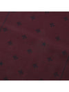 Bee Pattern Muffler Burgundy - GUCCI - BALAAN 8