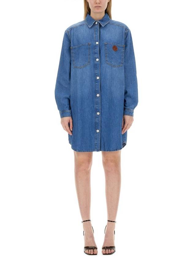 Long One Piece 04073740 1295 Denim - MOSCHINO - BALAAN 2