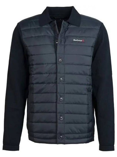 Logo Knit Down Jacket Navy - BARBOUR - BALAAN 2