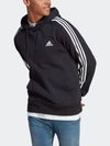 Essentials 3S French Terry Hoodie Black - ADIDAS - BALAAN 2