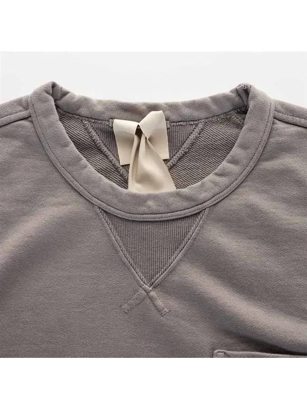 Men s Pocket Crew Neck Cotton Sweatshirt Grey - TEN C - BALAAN 3