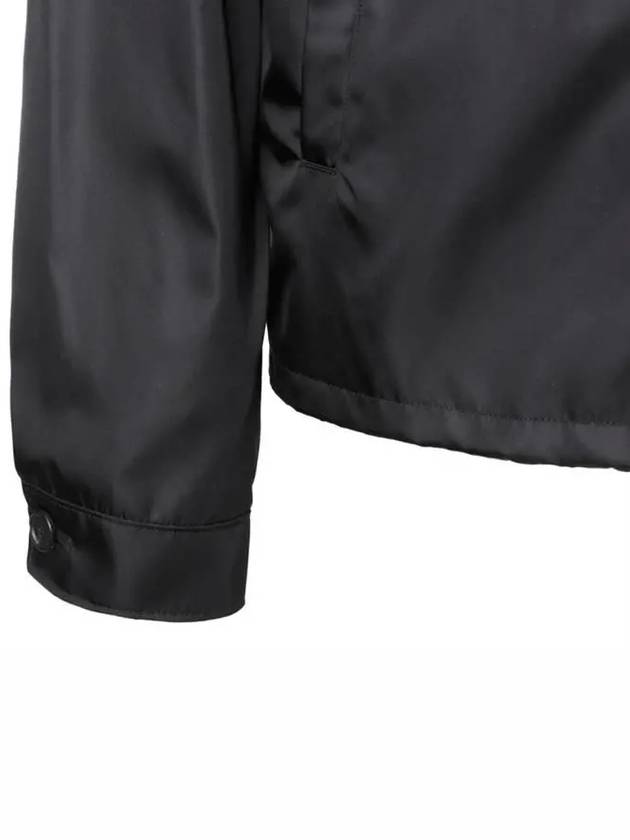 Re-Nylon Zip Up Gabardine Blouson Jacket Black - PRADA - BALAAN 5