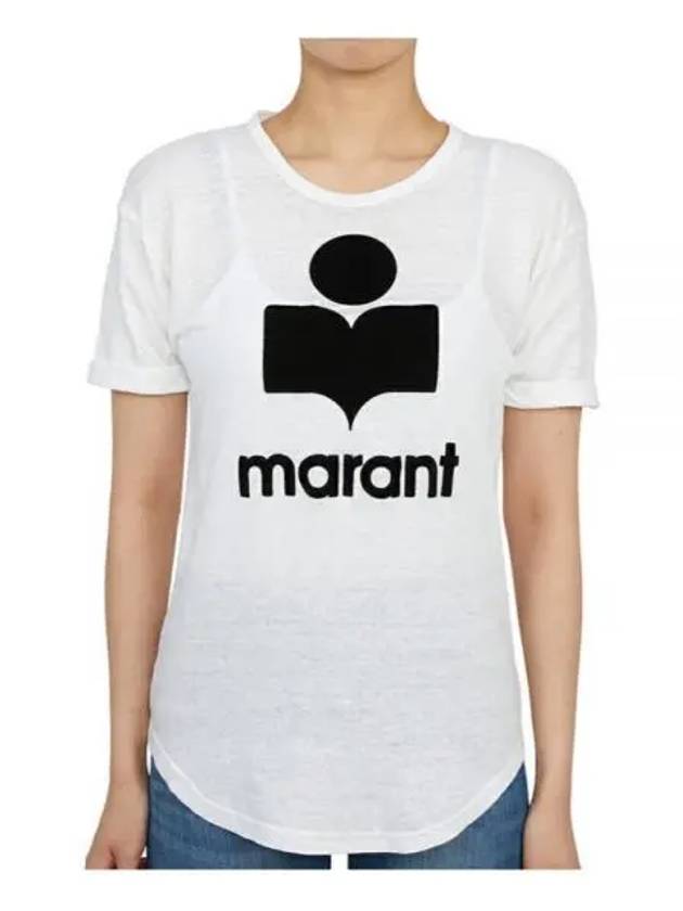 24 KOLDI TS0004FA A1N09E 20WH Coldi Linen Logo T Shirt - ISABEL MARANT - BALAAN 1