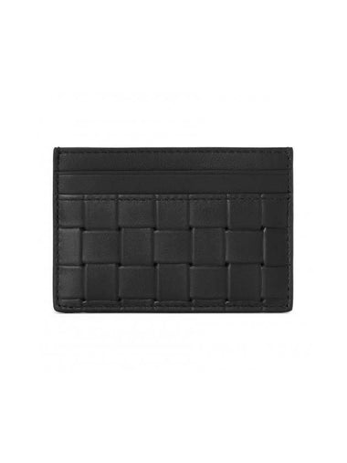 Intrecciato Card Wallet Black - BOTTEGA VENETA - BALAAN 1