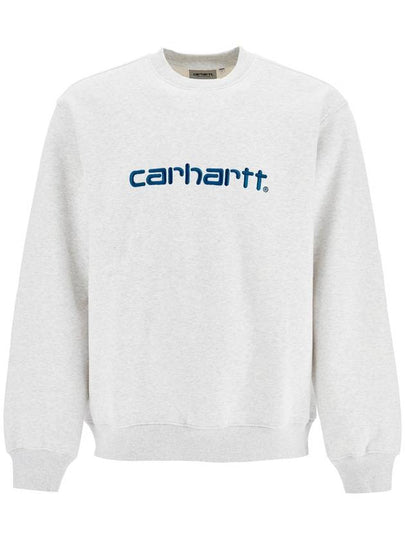 Embroidered Logo Sweatshirt White - CARHARTT WIP - BALAAN 2