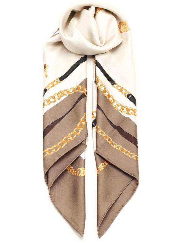 Coat Of Arms Square Silk Twill Scarf - CELINE - BALAAN 1