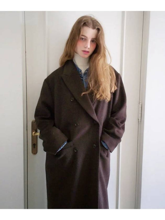 Lotus Classic Wool Double Coat Brown - LETTER FROM MOON - BALAAN 2