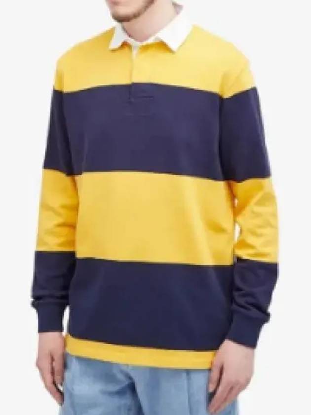 Regular Fit Long Sleeve Polo Shirt Yellow Black - POLO RALPH LAUREN - BALAAN 2