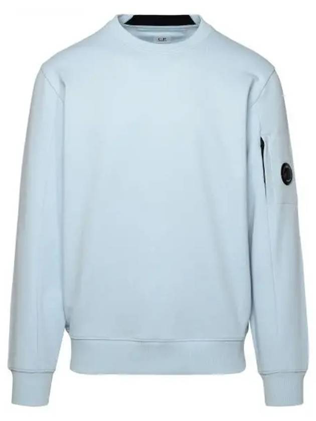 Diagonal Raised Fleece Sweatshirt Blue - CP COMPANY - BALAAN 2