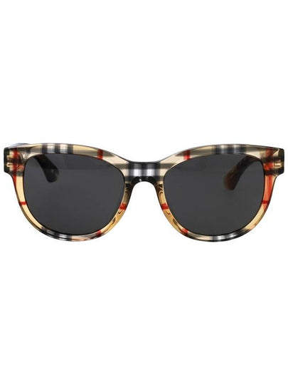 Eyewear Check Frame Sunglasses Beige - BURBERRY - BALAAN 2