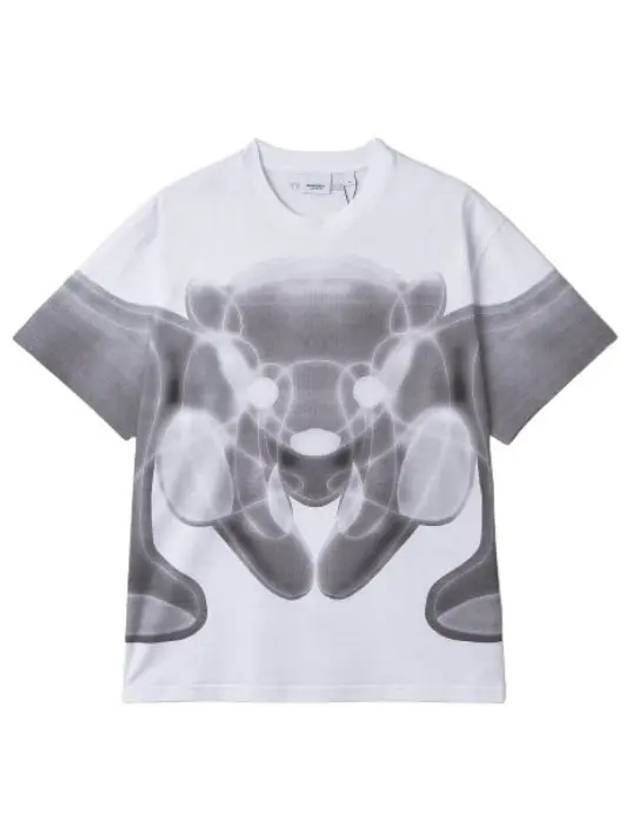 Graphic Bear Printing T Shirt White Long Sleeve Tee - BURBERRY - BALAAN 1