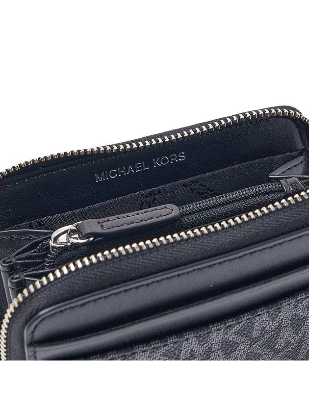 Jet Set Small Logo Card Wallet Black - MICHAEL KORS - BALAAN 10