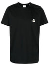 Zafferh Logo Cotton Short Sleeve T-Shirt Black - ISABEL MARANT - BALAAN 2