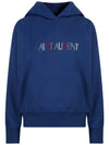 Women's Logo Hoodie Blue - SAINT LAURENT - BALAAN 1