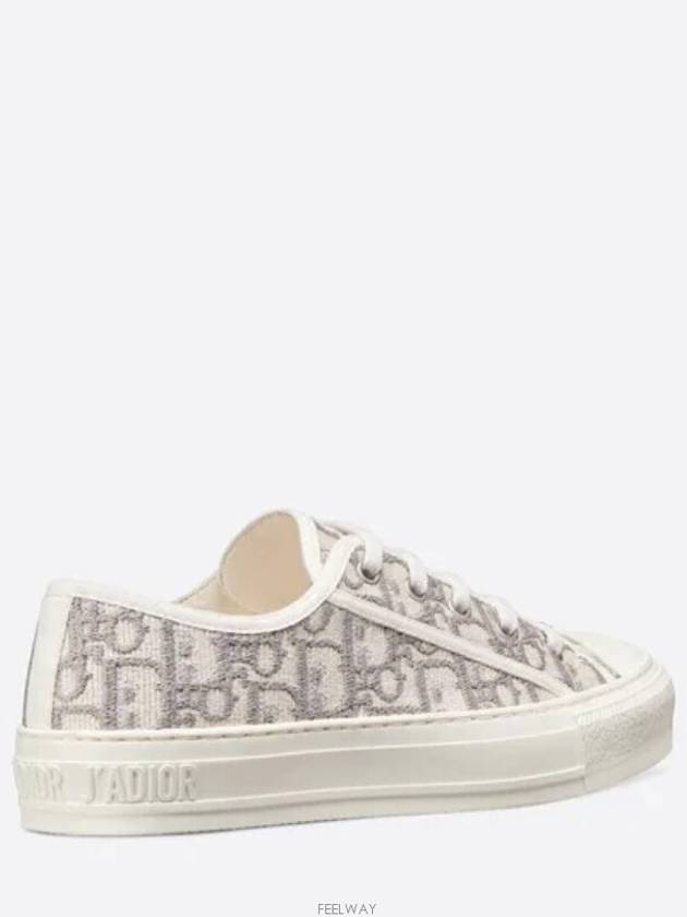 Walk'N'Dior Oblique Low Top Sneakers Grey - DIOR - BALAAN 5