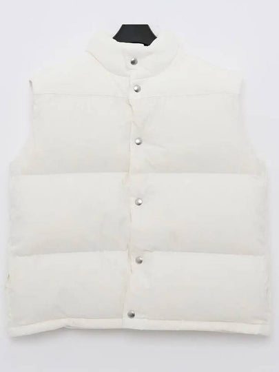 Button Padded Cotton Vest White - BOTTEGA VENETA - BALAAN 2