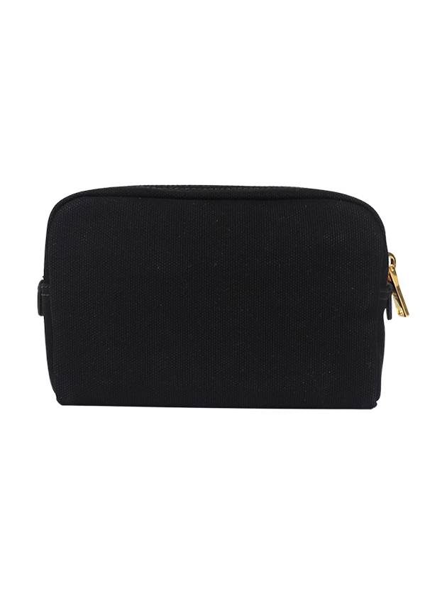 Logo Canapa Pouch Bag Black - PRADA - BALAAN 3