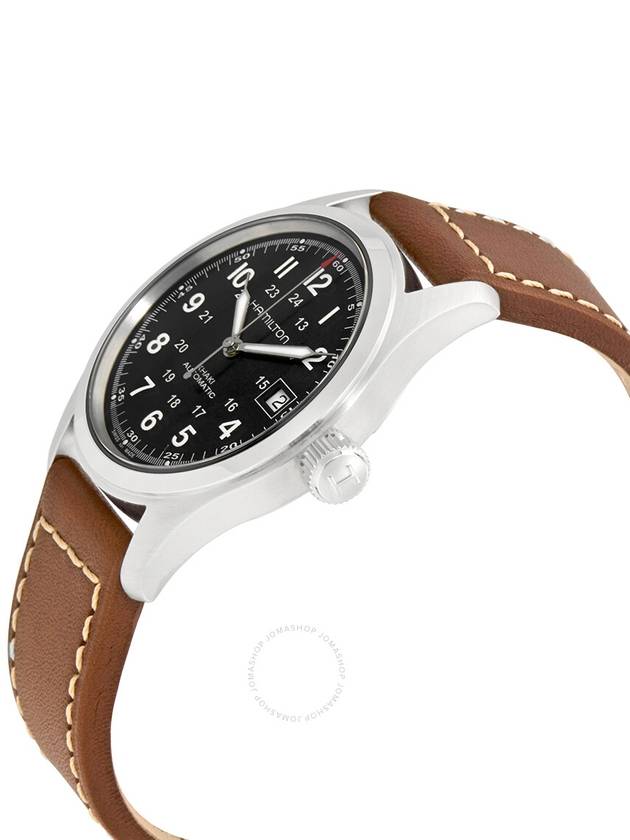 Khaki Field Automatic Watch Brown - HAMILTON - BALAAN 3